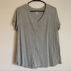 light gray v-neck